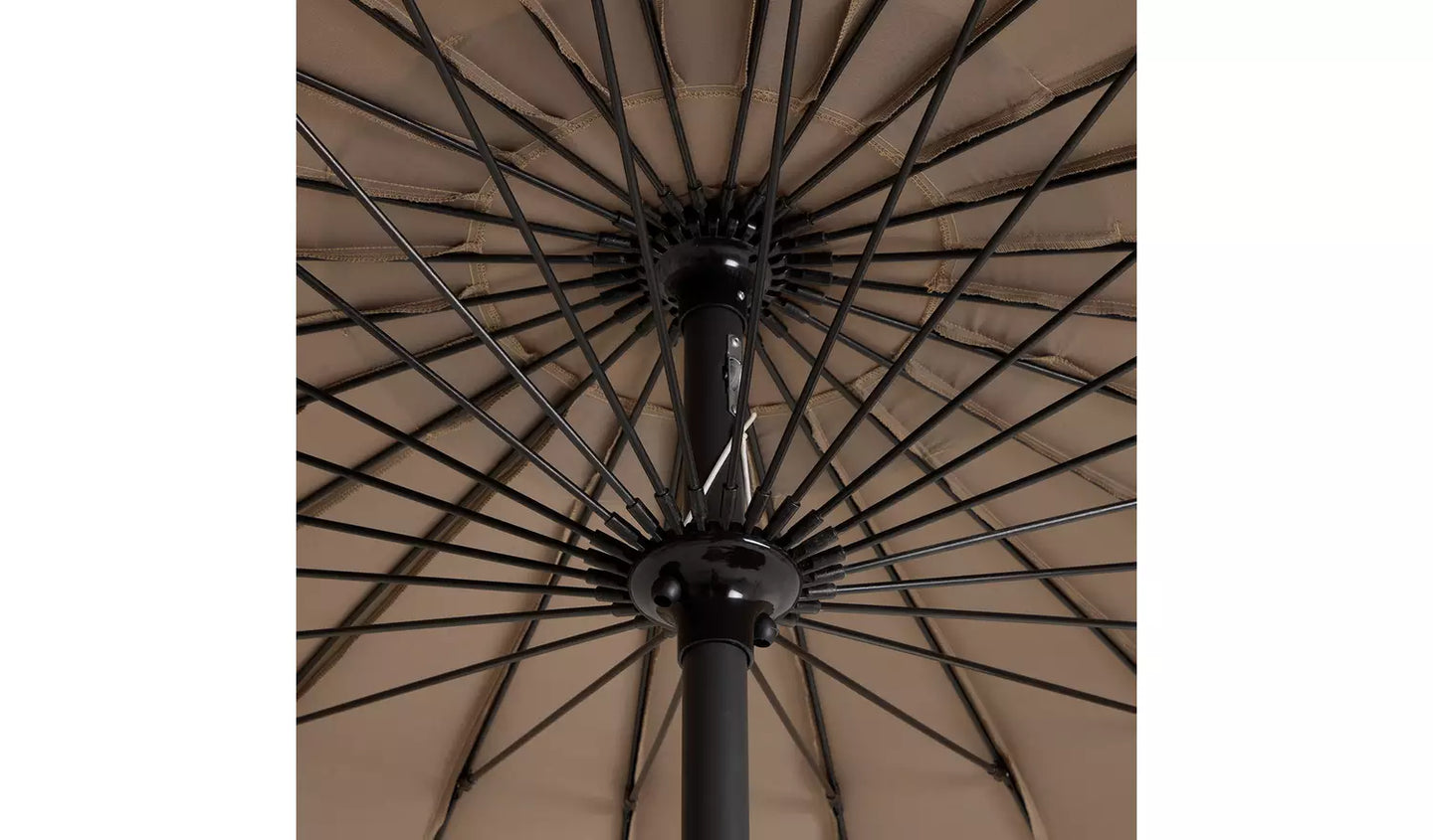 Habitat Shanghai 2.7m Garden Parasol - Taupe